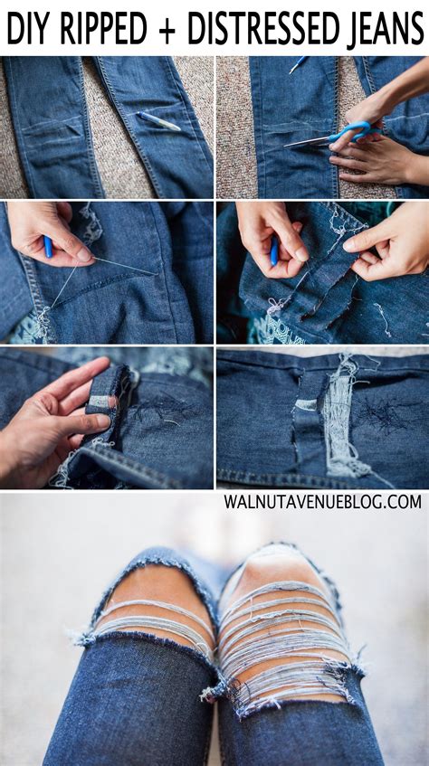 how do you rip your own jeans|how are ripped jeans made.